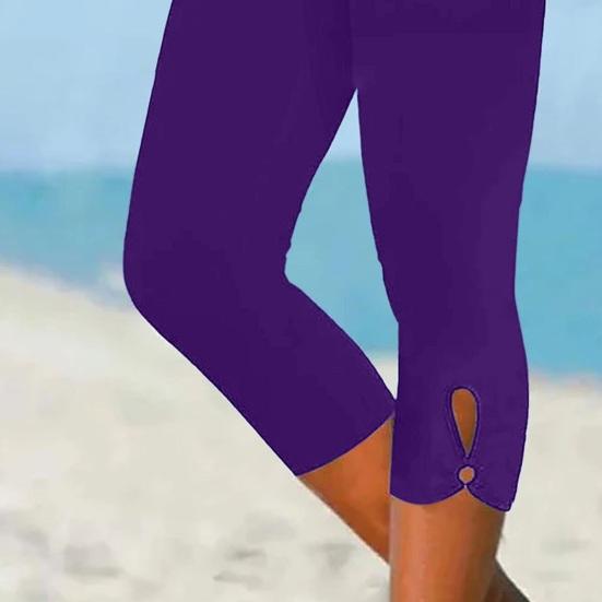 Женские капри для йоги, леггинсы-капри с высокой талией, эластичные компрессионные брюки