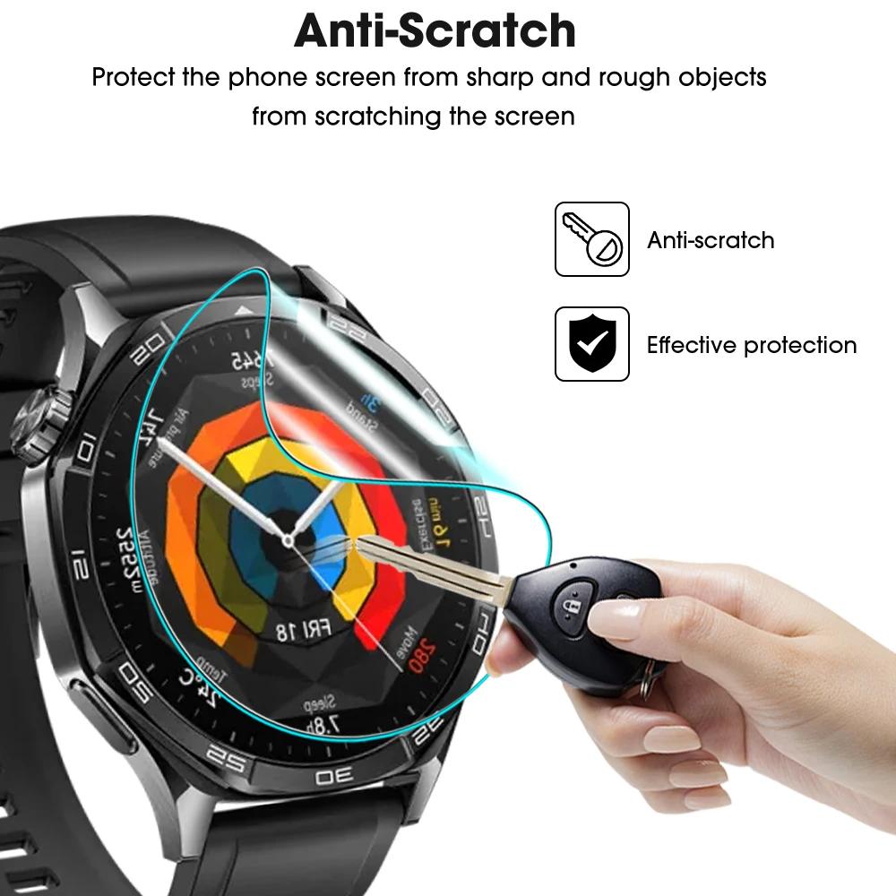 5 шт. Защитные пленки для экрана для Huawei Watch GT5 Мягкий ТПУ Гидрогелевая пленка HD Clear Защитные чехлы Защита от царапин Водонепроницаемые для Watch GT5