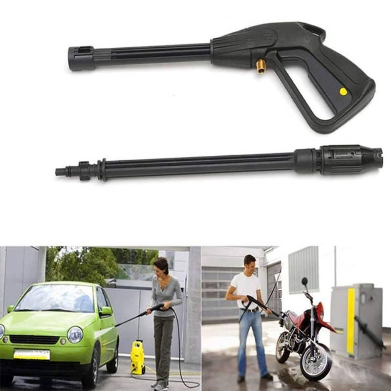 Powerful High-pressure Water Gun M14 Adjustable Spray Nozzle 5m Hose Set For Car Wash And Gardening