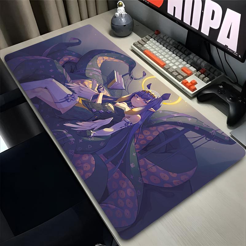 Popular Mouse Pad Large Gaming Computer Desk Mat Speed Gamer Extended Keyboard Pad H-hololive Ninomae Ina Nis kawaii Mouse Mat