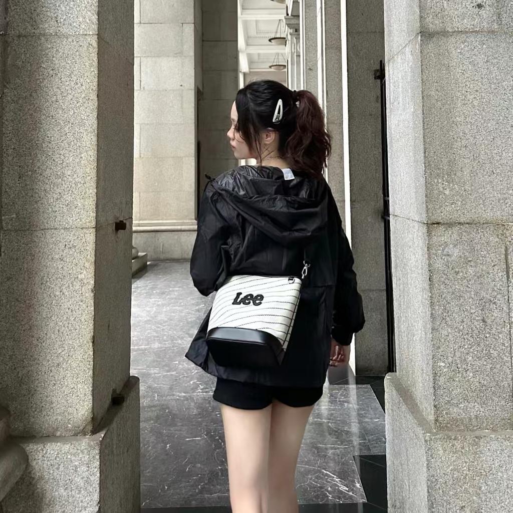 New Lee Fabric Crossbody Bag, Shoulder Bag, Adjustable Strap Regular Women's Ecru LE240071M-903