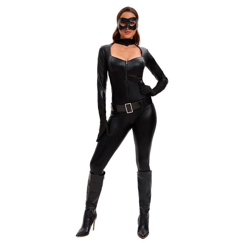 Cosplay new ladies halloween cos sexy pussy women's clothing party masked superman batman cosplay tights