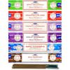 Satya Nag Champa Пряные пачули, французская лаванда, фиалковый розмарин, кровь дракона, Soul Searcher 15 грамм x 6 упаковка / мультиаромат (Может различаться)