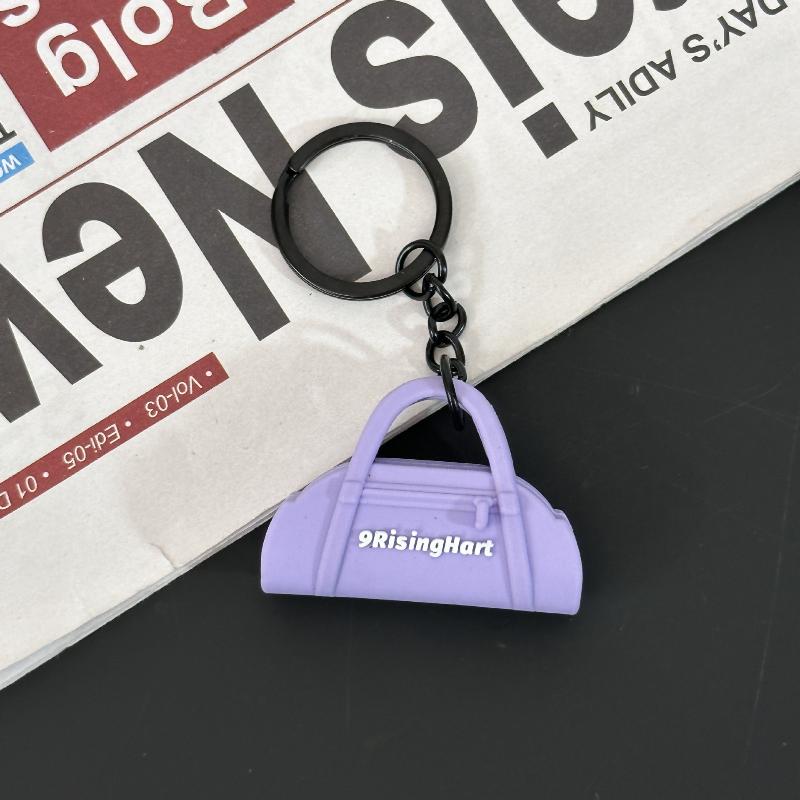 New Soft Pilates Keychain Yoga Core Bed Keychain Silicone Gym Key Chain Motivational Girl Gym Accessories Fitness Gifts