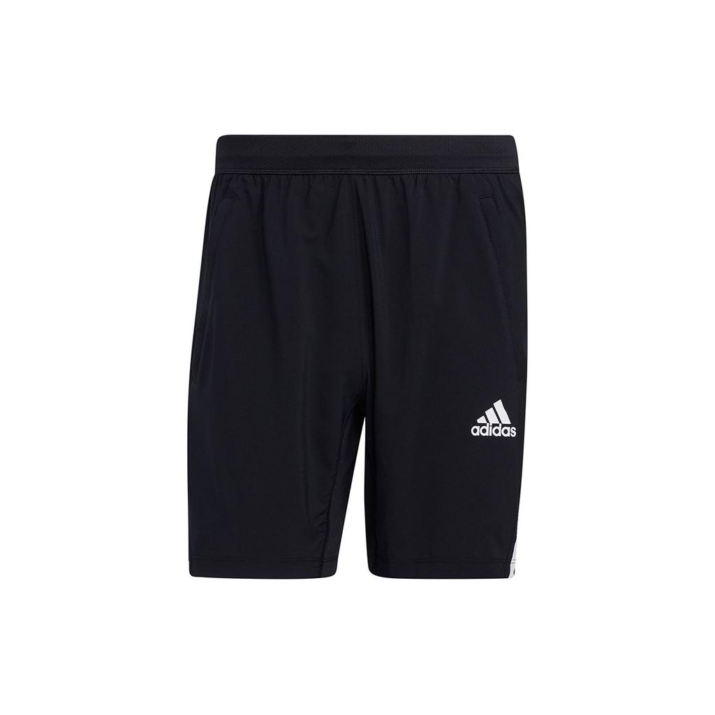 adidas Мужские шорты Aero 3S с логотипом, черные GM0643
