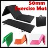 50MM Foldable Exercise Mat Portable Anti Slip Foam Gymnastic Mat Leather Yoga Gymnastic Tumbling Mattress Gym Mat
