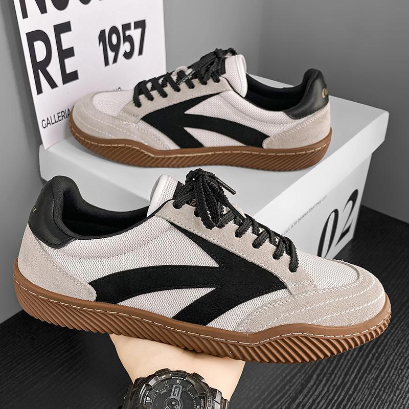 Fashion Retro Casual Shoes for Men Low Top Sports Tennis Shoes Outdoor Lace-Up Footwear Designer Sneakers German Training Baseball Shoes