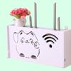 Деревянные плавающие настенные полки для полки маршрутизатора WIFI, органайзер для кабеля, без сверления