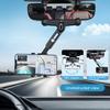 Выдвижной держатель для телефона, вращающийся на 360 градусов, совместимая длина, регулируемое широкое зеркало заднего вида для телефона, принадлежности для автомобильного кронштейна