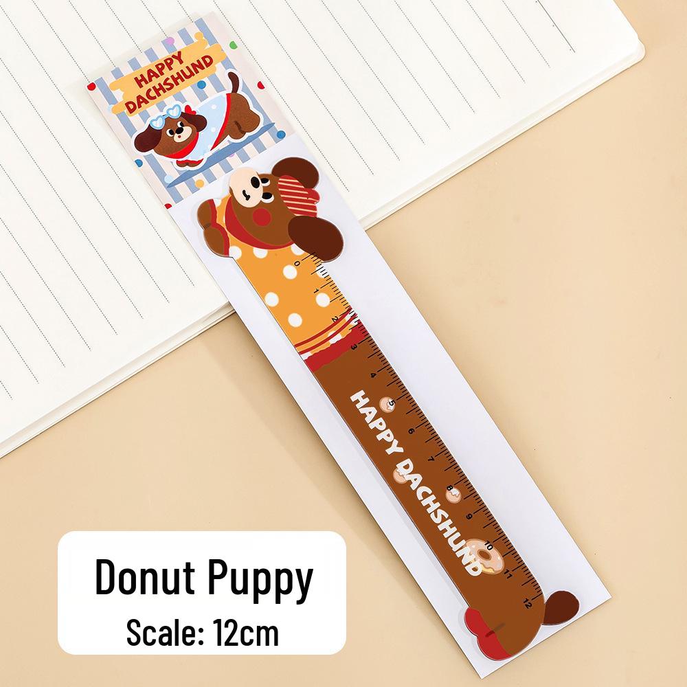 Cartoon Dog Magnetic Bookmark and Bendable Ruler