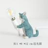 Animals Table Lamp Nordic Children's Bedroom Resin Cat Table Light  Bar Table Light Home Decor Night Light Lighting Fixtures