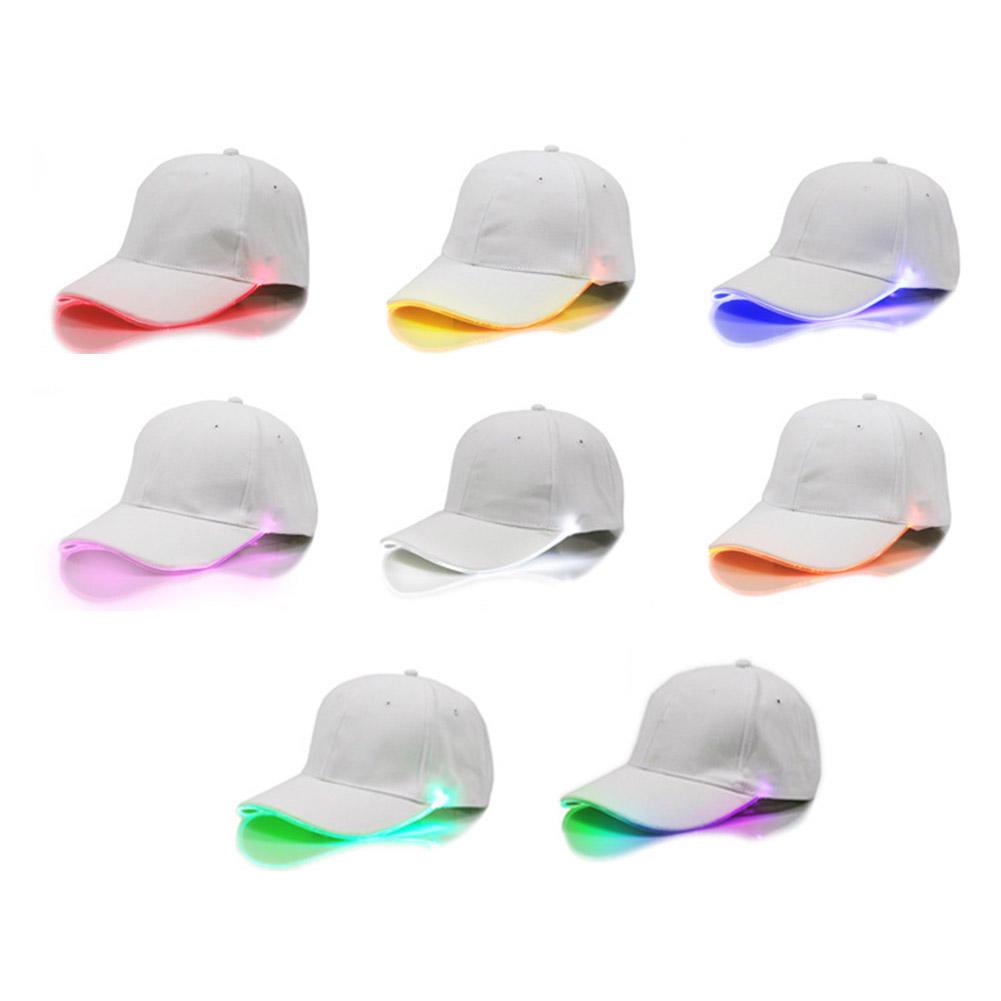 Trendy Unisex Luminous Cap Punk Style Snapback Fashion LED Light Baseball Hat Bright Tourism Headwear