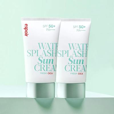 [Специальное предложение Duo] Солнцезащитный крем Water Splash Fresh Cica 60 мл X 2