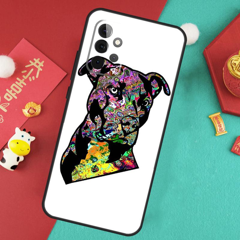 Pit Bull Lovely Pet Dog Pitbull Case For Samsung Galaxy A34 A54 A14 A15 A25 A35 A55 A53 A33 A13 A52 A32 A12 A51 A71 Cover