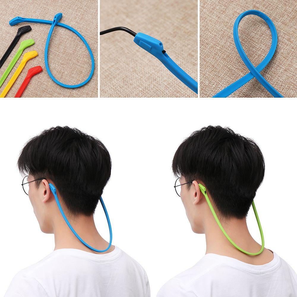 Silicone Candy Color Glasses Necklace Glasses Chain Eyeglass Lanyard Eye Wear Accessories
