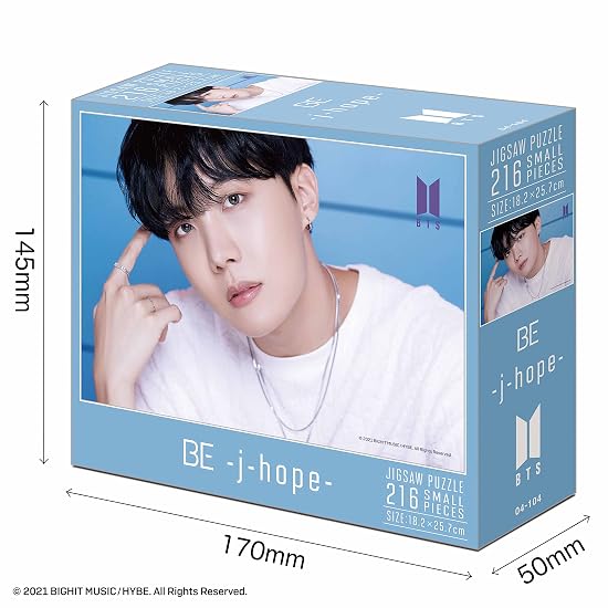 Epoch 216 маленьких деталей пазла BTS BE -j-hope- (18,2x25,7см) 04-104 с клеем и шпателем