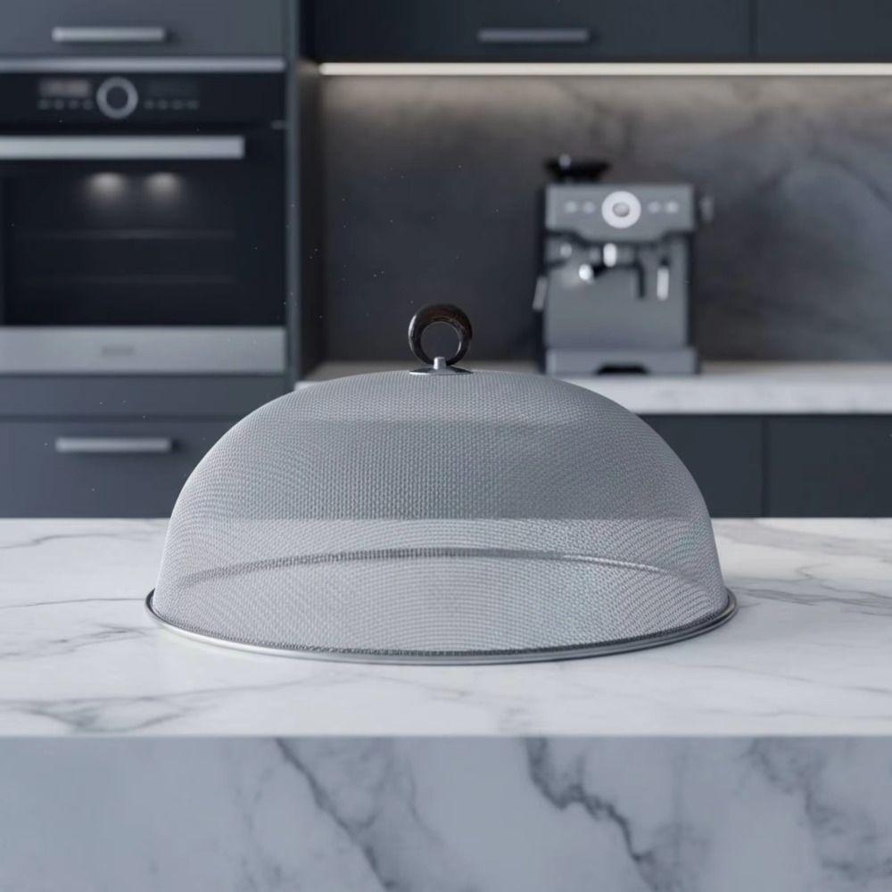 Reusable Stainless Steel Food Tent Breathable Food Dome Durable Food Lid Home Use