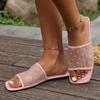 Fashion Women Slippers 2025 Hot New Mesh Flat Lightweight Slippers Summer Pattern Sandals Fashionable Elegant Slippers Slides Women
