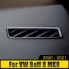 For Volkswagen VW Golf 8 MK8 2022 Stainless Car Center Console Air Conditioner Vent Outlet Cover Trims