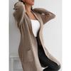 Women's Autumn and Winter Cardigan Casual Loose Lapel Long Sweater