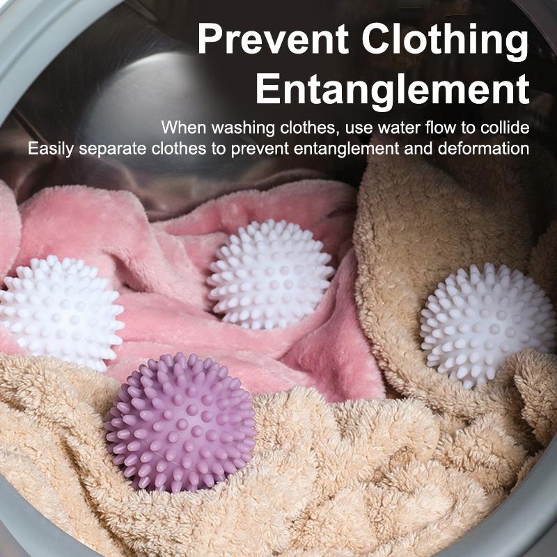 5 шт. Защитные шарики для стирки от спутывания Круглые Чисто белые Волшебные Чистящие Для Барабанной Стиральной Машины Для Удаления Грязи И Предотвращения Спутывания