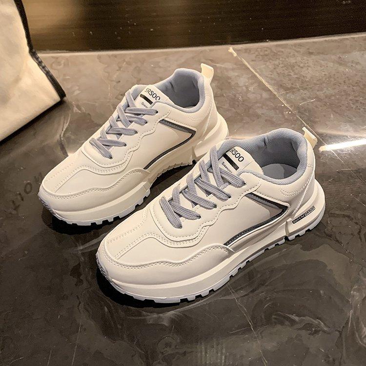 Forrest Gump shoes women's thick sole increases the height of the 2024 spring and autumn new Korean version of the fashion casual running sports sma