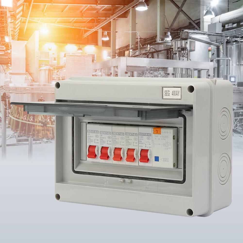 4-канальный гаражный караванный потребительский блок 63A 30mA RCD 4MCB 2*6A+20A+32A