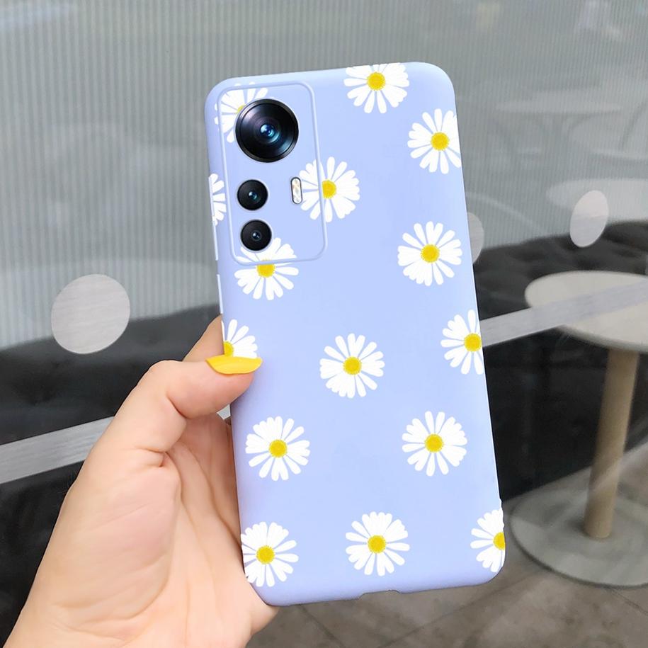 For Xiaomi 12T Pro Case 2022 Cute Sunflower Pretty Girls Cover Silicone Soft Phone Case For Xiaomi Mi12T Mi 12T Pro Cover Bumper