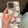 Милый мультяшный цветочный чехол для телефона iPhone 11 12 13 14 15 16 E Pro Max XR X XS Mini Plus SE 2020 2022 Прозрачный