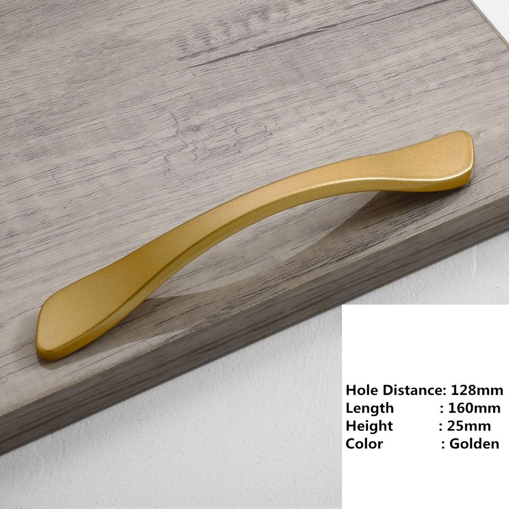 Handles Drawer Cabinet Furniture Kitchen Handles for Cabinet Knob Door Drawer Furniture Kitchen Knob Golden Simplicity Hardware