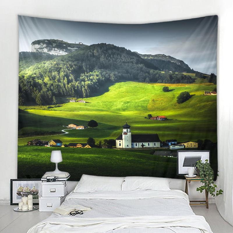 Plant Grassland Tapestry Bohemian Decoration Picture Room Wall Tapestry Garden Decoration Wall Art Tapestry