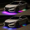 RGB LED Strip Music Remote Control Streamer Flowing Under Car Tube Underglow Underbody System Neon Light