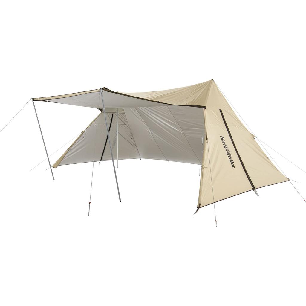 Naturehike Official Shop Pup Shelter Tarp For With Side Canopy Pole Shelter With Projector Tarp Water Pressure Resistance Family Military Outdoor