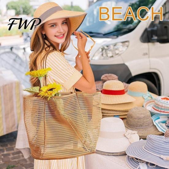 Compact Travel Storage Pouch Bag Foldable with Built-in Pocket Design Tote Lightweight Wet Towel Gym Beach for Swimsuits Towels Sand Shoes Sandproof