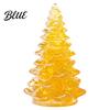 Sophisticated Room Ornament Resin Christmas Tree Figurine, Crystal Desktop Ornament, Modern Art Miniature Holiday Decoration for Home Office,