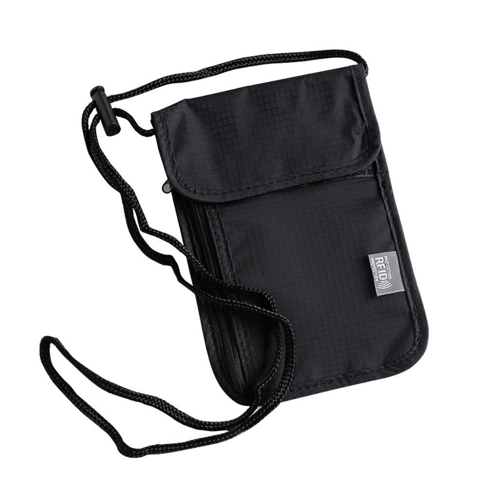 Nylon Document Pouch Multi-Functional Passport Bag Portable Packet Travel