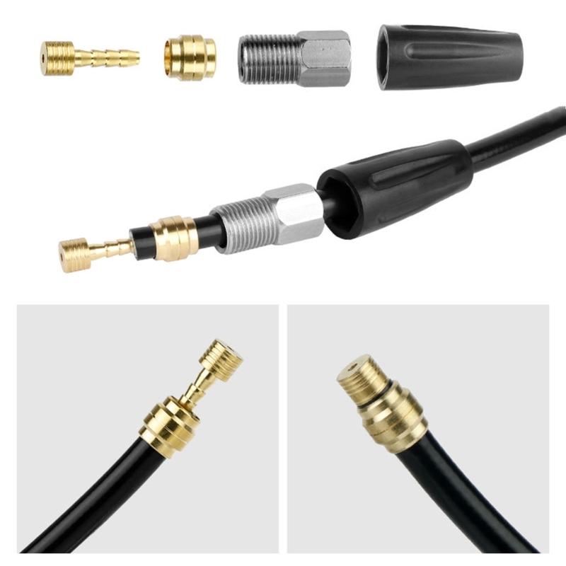 50 Set Bicycles Connecting Bolts Bleed for Bike Part Hydraulic Brake Hose Oil Pipe Connector Tube Fittings Insert