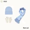 EILEI6055 Warm Winter Gloves Scarf Hat Set