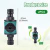 Quick Connect Coupling Shut Off Valve ABS Flow Control Connector For Garden Hose Irrigation System Water Pipe