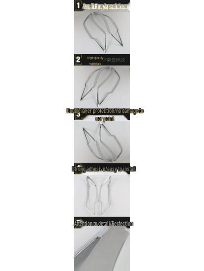 Совместим с моделями Southeast DX3: Рамка фары Яркое кольцо и Корпус Гальванизированная Рамка фары Декоративная накладка