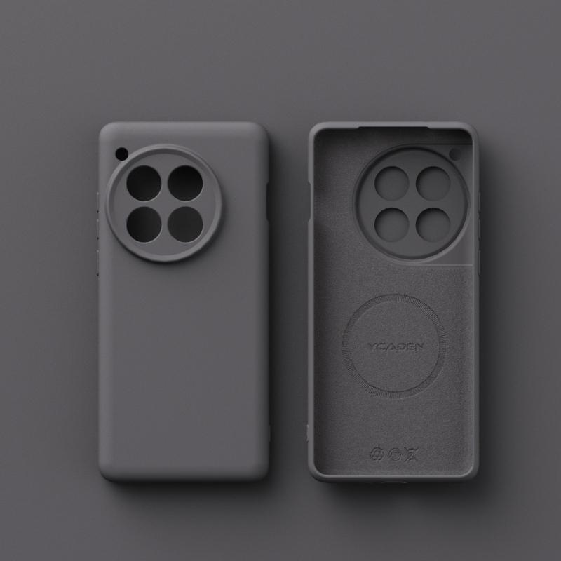 Для беспроводной зарядки Magsafe Мягкий жидкий силиконовый чехол для телефона для Oneplus 13 13R 12 Магнитный тонкий защитный чехол-накладка