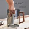 Yi Hu Tea Large Capacity Glass Tea Cup with Tea-Water Separation for Men, High-End Personal Green Tea Cup for Office Use