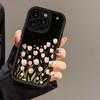 Цветок тюльпана для чехла телефона iPhone17pormax 14/13 мультяшный 12/11 матовый 15