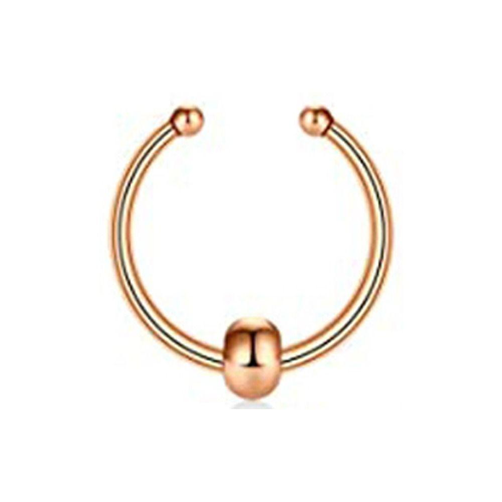 Непирсинг Поддельные Кольца для носовой перегородки Бусины Панк Вечеринка