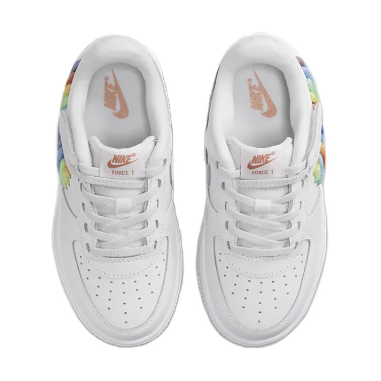 Nike Force 1 Low LV8 EasyOn PS 'Rainbow Lace Swoosh' FN4890-100
