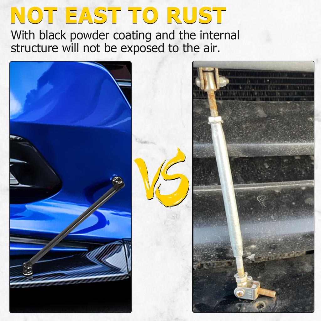 200 мм, 2 шт., универсальный регулируемый передний задний бампер, разделитель губ, тяга, опорные стержни, автомобильный гонщик, авто