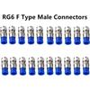 Gaobige Coaxial Compression Tool Coax Cable Crimper Kit Adjustable rg6 rg59 rg11 75-5 75-7 Coaxial Cable Stripper with 20pcs F Male And 10pcs Female