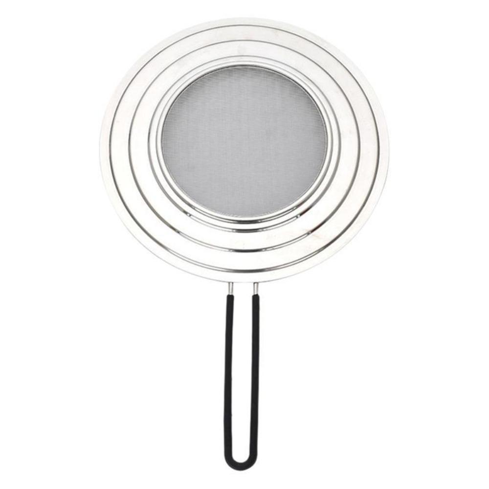 Foldable Handle Oil Splash Screen Stainless Steel Oil Filter Net Pot Cover Oil Proof Lid Pan