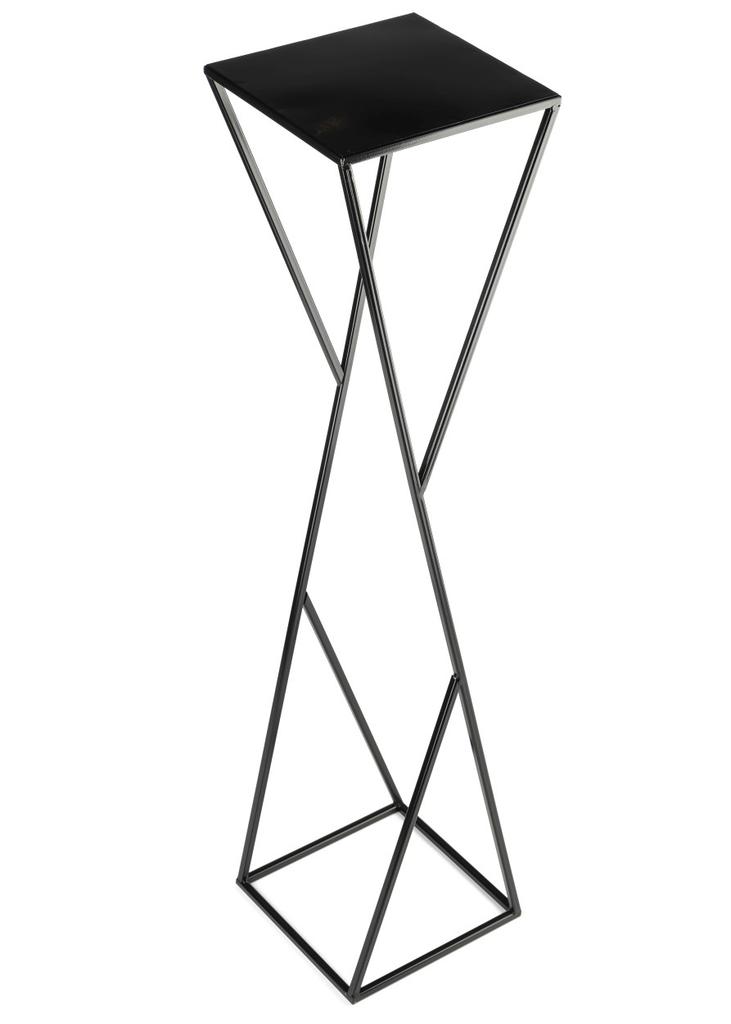 Kwietnik Nowoczesny Loft Czarny 100 Cm