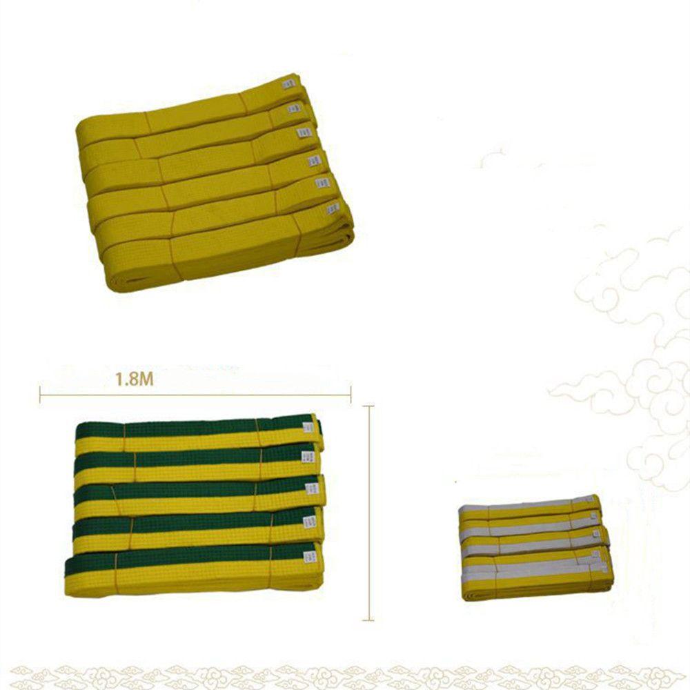 Double Wrap Children Gift Adults Kids Karate Judo Sports Belt Taekwondo Belt Martial Arts Stripe